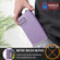 iPhone 11 Pro TTUDRCH RFID Retro Texture Magnetic Leather Phone Case - Purple