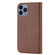 iPhone 11 Pro Cubic Grid Calf Texture Magnetic Closure Leather Phone Case - Brown