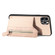 iPhone 11 Pro Carbon Fiber Horizontal Flip Zipper Wallet Phone Case - Khaki