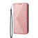 iPhone 11 Pro Cubic Grid Calf Texture Magnetic Closure Leather Phone Case - Rose Gold