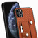 iPhone 11 Pro Wristband Kickstand Card Wallet Back Cover Phone Case with Tool Knife - Brown