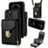 iPhone 11 Pro Zipper Hardware Card Wallet Phone Case - Black