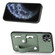 iPhone 11 Pro Wristband Kickstand Card Wallet Back Cover Phone Case with Tool Knife - Green