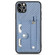 iPhone 11 Pro Wristband Kickstand Card Wallet Back Cover Phone Case with Tool Knife - Blue