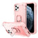 iPhone 11 Pro PC + Rubber 3-layers Shockproof Protective Case with Rotating Holder  - Rose Gold