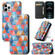 iPhone 11 Pro Colored Drawing Magnetic Horizontal Flip PU Leather Case with Holder & Card Slots & Wallet  - Rhombus Mandala