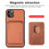 iPhone 11 Carbon Fiber Leather Card Magsafe Magnetic Phone Case - Brown