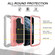 iPhone 11 Pro PC + Rubber 3-layers Shockproof Protective Case with Rotating Holder  - Grey White + Rose Gold