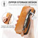 Zipper Wallet Vertical Flip Leather Phone Case iPhone 11 Pro - Brown