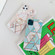 iPhone 11 Pro Plating Colorful Geometric Pattern Mosaic Marble TPU Mobile Phone CaseRhinestone Stand Ring - Green PR2