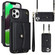 iPhone 11 Pro RFID Card Slot Phone Case with Long Lanyard - Black