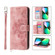 iPhone 11 Pro Skin-feel Flowers Embossed Wallet Leather Phone Case - Pink