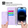 iPhone 11 Pro Skin-feel Flowers Embossed Wallet Leather Phone Case - Purple