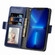 iPhone 11 Pro Grid Leather Flip Phone Case  - Blue