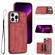 iPhone 11 Pro Dream Magnetic Back Cover Card Wallet Phone Case - Red