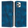 iPhone 11 Pro Dream Triangle Leather Phone Case with Lanyard - Blue