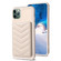 iPhone 11 Pro BF26 Wave Pattern Card Bag Holder Phone Case - Beige