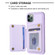 iPhone 11 Pro BF26 Wave Pattern Card Bag Holder Phone Case - Purple