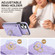 iPhone 11 Pro Rhombic Texture Card Bag Phone Case with Long Lanyard - Light Purple