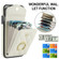 iPhone 11 Pro Rhombic Texture Card Bag Phone Case with Long Lanyard - White