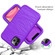 iPhone 11 Pro Wave Pattern 3 in 1 Silicone+PC Shockproof Protective Case - Purple
