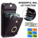 iPhone 11 Pro Rhombic Texture Card Bag Phone Case with Long Lanyard - Dark Purple