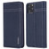 iPhone 11 Pro GEBEI Top-grain Leather Horizontal Flip Protective Case with Holder & Card Slots - Blue