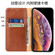Fierre Shann PU Genuine Leather Texture Horizontal Flip Leather Case with Holder & Card Slots & Wallet iPhone 11 Pro - Blue