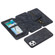 iPhone 11 Pro Detachable Frosted Magnetic Horizontal Flip Leather Case with Card Slots & Holder & Zipper Wallet & Photo Frame  - Black Blue