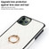 iPhone 11 Pro Rhombic PU Leather Phone Case with Ring Holder - White