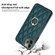 iPhone 11 Pro Rhombic PU Leather Phone Case with Ring Holder - Green