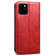 Suteni Calf Texture Horizontal Flip Leather Case with Holder & Card Slots & Wallet iPhone 11 Pro - Red