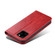 Suteni Calf Texture Horizontal Flip Leather Case with Holder & Card Slots & Wallet iPhone 11 Pro - Red