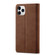 Frosted Anti-theft Brush Horizontal Flip Leather Case with Holder & Card Slots & Wallet iPhone 11 Pro - Coffee