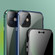 iPhone 11 Pro Four-corner Shockproof Anti-peeping Magnetic Metal Frame Double-sided Tempered Glass Case  - Dark Green