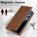 iPhone 11 Pro LC.IMEEKE RFID Anti-theft Leather Phone Case - Brown