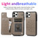 iPhone 11 Pro Double Buckle Mandala Pattern PU+TPU Protective Case with Card Slots & Holder & Photo Frame  - Grey