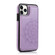iPhone 11 Pro Double Buckle Mandala Pattern PU+TPU Protective Case with Card Slots & Holder & Photo Frame  - Purple