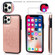 iPhone 11 Pro Double Buckle Mandala Pattern PU+TPU Protective Case with Card Slots & Holder & Photo Frame  - Rose Gold