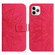 iPhone 11 Pro Skin Feel Sun Flower Pattern Flip Leather Phone Case with Lanyard - Rose Red