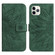 iPhone 11 Pro Skin Feel Sun Flower Pattern Flip Leather Phone Case with Lanyard - Green