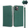 iPhone 11 Pro Litchi Genuine Leather Phone Case  - Green