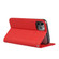 iPhone 11 Pro Litchi Genuine Leather Phone Case  - Red