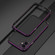 iPhone 11 Pro Aurora Series Lens Protector + Metal Frame Protective Case  - Black Purple