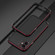 iPhone 11 Pro Aurora Series Lens Protector + Metal Frame Protective Case  - Black Red