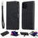 iPhone 11 Pro Solid Color Horizontal Flip Protective Case with Holder & Card Slots & Wallet & Photo Frame & Lanyard - Black