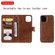 iPhone 11 Pro Solid Color Horizontal Flip Protective Case with Holder & Card Slots & Wallet & Photo Frame & Lanyard - Brown