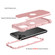 iPhone 11 Pro PC+ Silicone Three-piece Anti-drop Mobile Phone Protective Back Cover - Rose gold