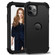 iPhone 11 Pro PC+ Silicone Three-piece Anti-drop Mobile Phone Protective Back Cover - Black