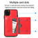 iPhone 11 Pro Shockproof PU + TPU Protective Case with Card Slots & Holder - Red